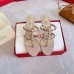 Valentino Rockstud Flip Flop Sandals 50mm In Poudre Calfskin Valentino Rockstud Flip Flop Sandals 50mm In Poudre Calfskin