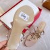 Valentino Rockstud Flip Flop Sandals 50mm In Poudre Calfskin Valentino Rockstud Flip Flop Sandals 50mm In Poudre Calfskin