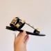 Valentino Roman Stud Flat Sandals In Black Calfskin Valentino Roman Stud Flat Sandals In Black Calfskin