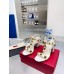 Valentino Roman Stud Sandals 90mm In White Calfskin Valentino Roman Stud Sandals 90mm In White Calfskin