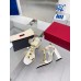 Valentino Roman Stud Sandals 90mm In White Calfskin Valentino Roman Stud Sandals 90mm In White Calfskin
