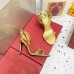 Valentino Rockstud No Limit Sandal 100mm In Gold Metallic Nappa Valentino Rockstud No Limit Sandal 100mm In Gold Metallic Nappa