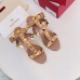 Valentino Roman Stud Sandals 100mm In Rose Cannelle Calfskin