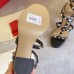 Valentino Rockstud Ankle Strap Sandals 90mm In Black Calfskin Valentino Rockstud Ankle Strap Sandals 90mm In Black Calfskin