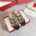 Valentino Rockstud Slide Sandals 60mm In Black Calfskin Valentino Rockstud Slide Sandals 60mm In Black Calfskin