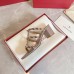 Valentino Rockstud Slide Sandals 60mm In Poudre Calfskin Valentino Rockstud Slide Sandals 60mm In Poudre Calfskin