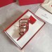 Valentino Rockstud Slide Sandals 60mm In Red Calfskin Valentino Rockstud Slide Sandals 60mm In Red Calfskin