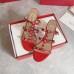 Valentino Rockstud Slide Sandals 60mm In Red Calfskin Valentino Rockstud Slide Sandals 60mm In Red Calfskin