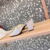 Valentino One Stud Slide Sandals 60mm In White Calfskin Valentino One Stud Slide Sandals 60mm In White Calfskin