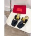 Valentino One Stud Flat Thong Sandals In Black Calfskin Valentino One Stud Flat Thong Sandals In Black Calfskin