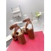 Valentino One Stud Sandals 90mm In Brown Calfskin Valentino One Stud Sandals 90mm In Brown Calfskin