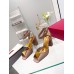 Valentino One Stud Sandals 90mm In Rose Cannelle Calfskin
