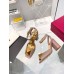 Valentino One Stud Sandals 90mm In Rose Cannelle Calfskin