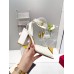 Valentino One Stud Sandals 90mm In White Calfskin Valentino One Stud Sandals 90mm In White Calfskin