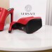 Versace La Medusa Platform Mules In Red Calfskin Versace La Medusa Platform Mules In Red Calfskin