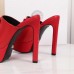 Versace La Medusa Platform Mules In Red Calfskin Versace La Medusa Platform Mules In Red Calfskin