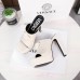 Versace La Medusa Platform Mules In White Calfskin Versace La Medusa Platform Mules In White Calfskin