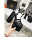 Versace La Medusa Platform Sandals In Black Calfskin Versace La Medusa Platform Sandals In Black Calfskin