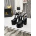 Versace La Medusa Platform Sandals In Black Calfskin Versace La Medusa Platform Sandals In Black Calfskin
