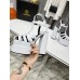 Versace La Medusa Platform Sandals In White Calfskin Versace La Medusa Platform Sandals In White Calfskin