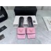 Versace La Medusa Slides In Pink Calfskin Versace La Medusa Slides In Pink Calfskin