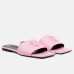 Versace La Medusa Slides In Pink Calfskin Versace La Medusa Slides In Pink Calfskin