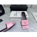 Versace La Medusa Slides In Pink Calfskin Versace La Medusa Slides In Pink Calfskin