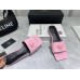 Versace La Medusa Slides In Pink Calfskin Versace La Medusa Slides In Pink Calfskin