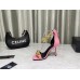 Versace Medusa Chain Sandals 110mm In Pink Leather Versace Medusa Chain Sandals 110mm In Pink Leather