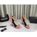 Versace Medusa Chain Sandals 110mm In Pink Leather Versace Medusa Chain Sandals 110mm In Pink Leather