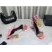 Versace Medusa Chain Sandals 110mm In Pink Leather Versace Medusa Chain Sandals 110mm In Pink Leather