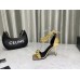 Versace Medusa Chain Sandals 110mm In Gold Leather Versace Medusa Chain Sandals 110mm In Gold Leather