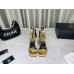 Versace Medusa Chain Sandals 110mm In Gold Leather Versace Medusa Chain Sandals 110mm In Gold Leather