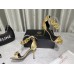 Versace Medusa Chain Sandals 110mm In Gold Leather Versace Medusa Chain Sandals 110mm In Gold Leather
