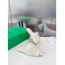 Bottega Veneta Patch Flat Slides In White Lambskin Bottega Veneta Patch Flat Slides In White Lambskin
