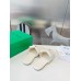 Bottega Veneta Patch Flat Slides In White Lambskin Bottega Veneta Patch Flat Slides In White Lambskin