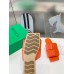 Bottega Veneta Patch Flat Slides In Orange Lambskin Bottega Veneta Patch Flat Slides In Orange Lambskin