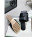 Bottega Veneta Patch Flat Slides In Black Lambskin Bottega Veneta Patch Flat Slides In Black Lambskin