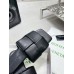 Bottega Veneta Patch Flat Slides In Black Lambskin Bottega Veneta Patch Flat Slides In Black Lambskin