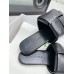 Bottega Veneta Patch Flat Slides In Black Lambskin Bottega Veneta Patch Flat Slides In Black Lambskin