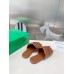 Bottega Veneta Patch Flat Slides In Brown Lambskin Bottega Veneta Patch Flat Slides In Brown Lambskin