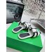 Bottega Veneta Patch Flat Slides In Canvas Bottega Veneta Patch Flat Slides In Canvas