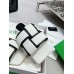 Bottega Veneta Patch Flat Slides In Canvas Bottega Veneta Patch Flat Slides In Canvas