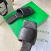 Bottega Veneta Rubber Lido Slides In Black Lambskin Bottega Veneta Rubber Lido Slides In Black Lambskin
