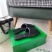 Bottega Veneta Rubber Lido Slides In Black Lambskin Bottega Veneta Rubber Lido Slides In Black Lambskin