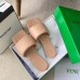 Bottega Veneta Rubber Lido Slides In Peachy Lambskin Bottega Veneta Rubber Lido Slides In Peachy Lambskin