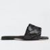 Bottega Veneta Lido Slides In Black Intreccio Lambskin Bottega Veneta Lido Slides In Black Intreccio Lambskin