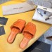 Bottega Veneta Lido Slides In Orange Intreccio Lambskin Bottega Veneta Lido Slides In Orange Intreccio Lambskin