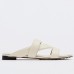 Bottega Veneta Band Slides In White Lambskin Bottega Veneta Band Slides In White Lambskin
