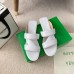 Bottega Veneta Band Slides In White Lambskin Bottega Veneta Band Slides In White Lambskin